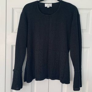 SOLD❗️TIME AND A HALF - black knit sweater